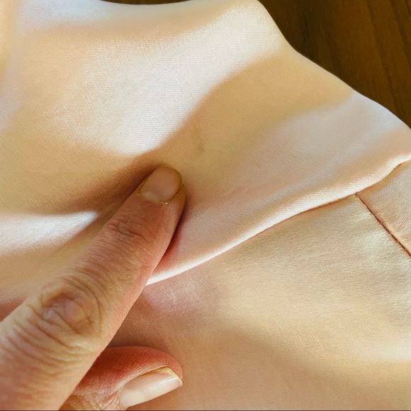 Lulu's Ready for Romance Blush Satin Mini Wrap Dress - Picture 15 of 15